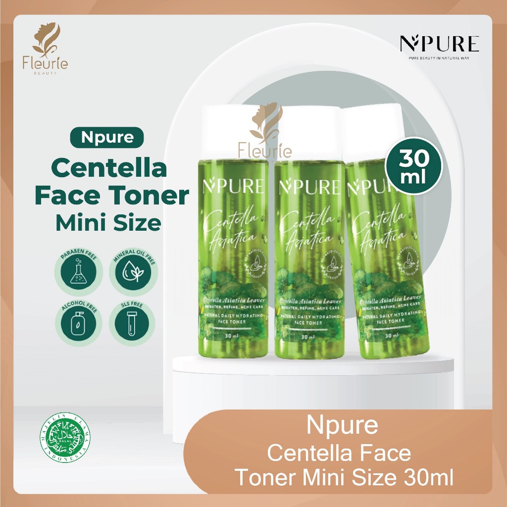 Npure Centella Face Toner MINI SIZE 30ml - Centella Toner Mini Size Acne / Toner Wajah Npure