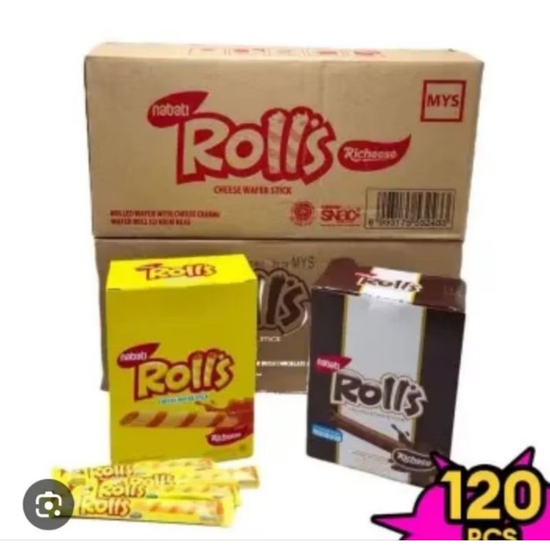 

Nabati Rolls Keju 8 Gram ( 1 Karton 6 Box x 20 Pcs)