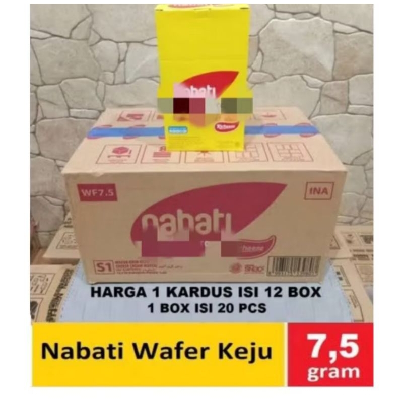 

Nabati Richeese Wafer 7 Gram( 1 Karton isi 12 Box x 20 Pcs)