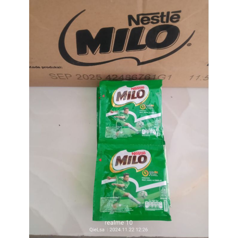 

milo 1 renteng isi 10