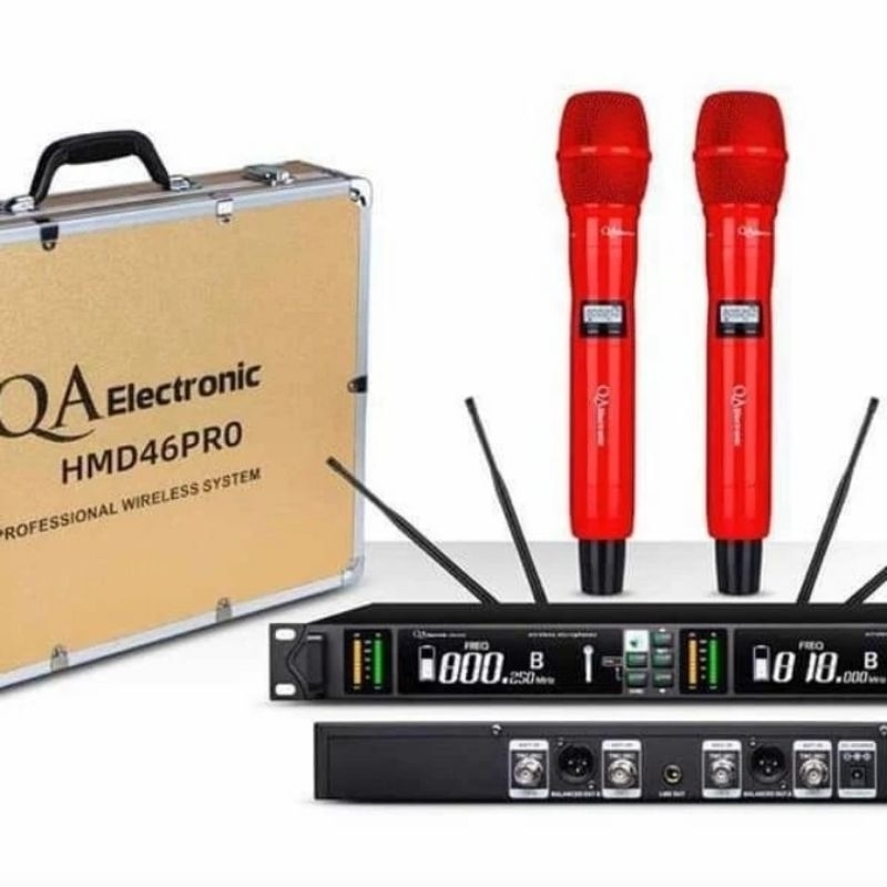 MIC WIRELESS QA ELEKTRONIK HMD-46PRO ORIGINAL DOUBLE HANDLE HMD46PRO