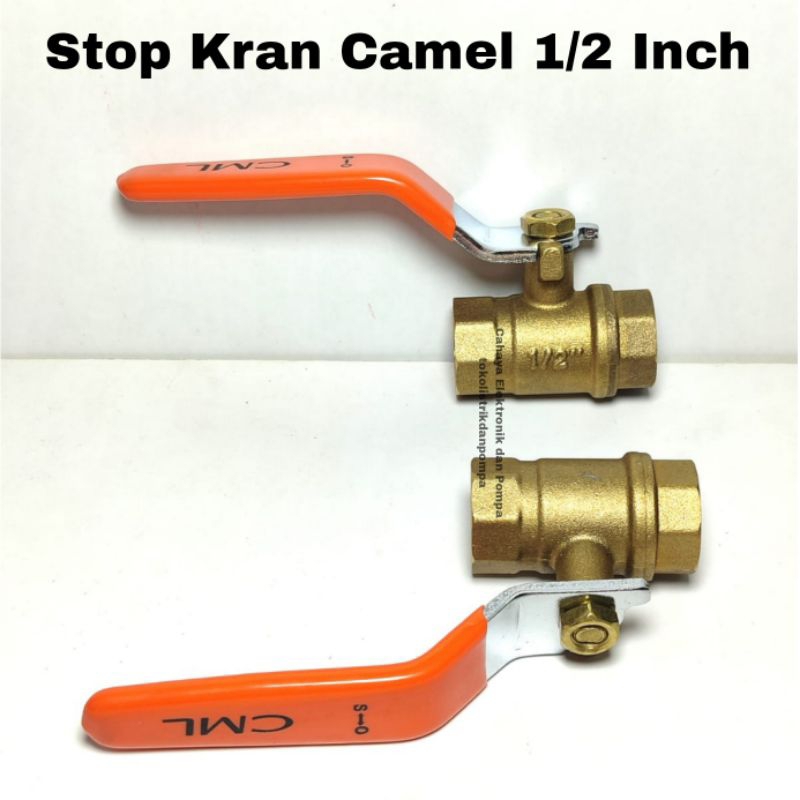 Stop Kran Camel 1/2 Inch Kuningan/Ball Valve Camel 1/2 Inch Kuningan/Stop Kran 1/2 Inch Kuningan Cam