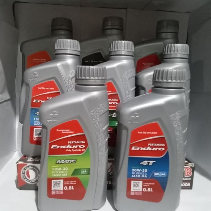 Oli Pertamina Enduro 4T Racing Sport Matic 1L 800 ml Metik Bebek Sport