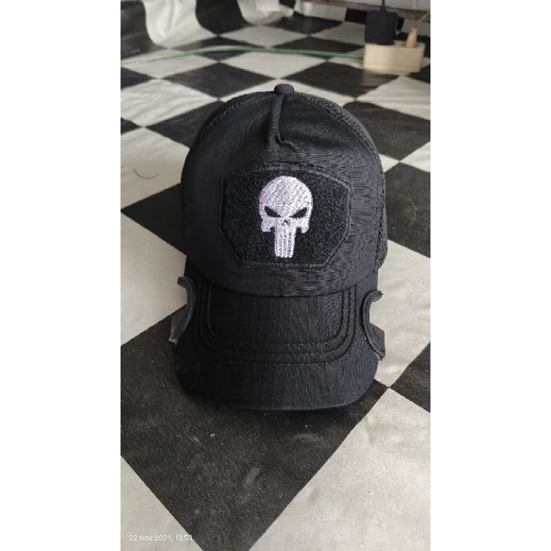 Topi Tactical Coak Logo Tengkorak