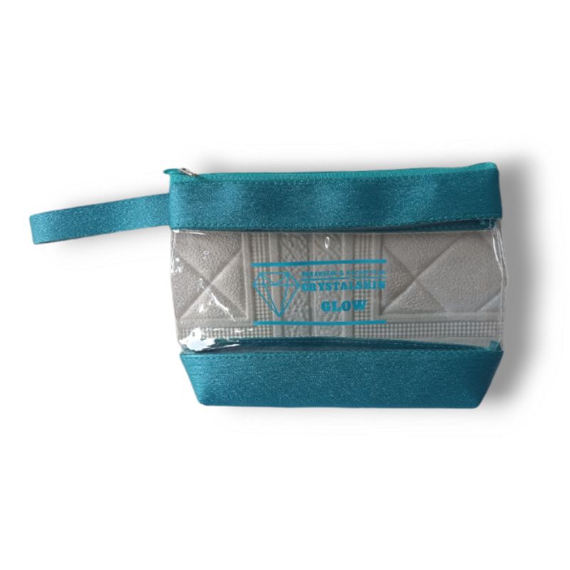 Pouch Mika Kosmetik Transparan Kombinasi Souvenir