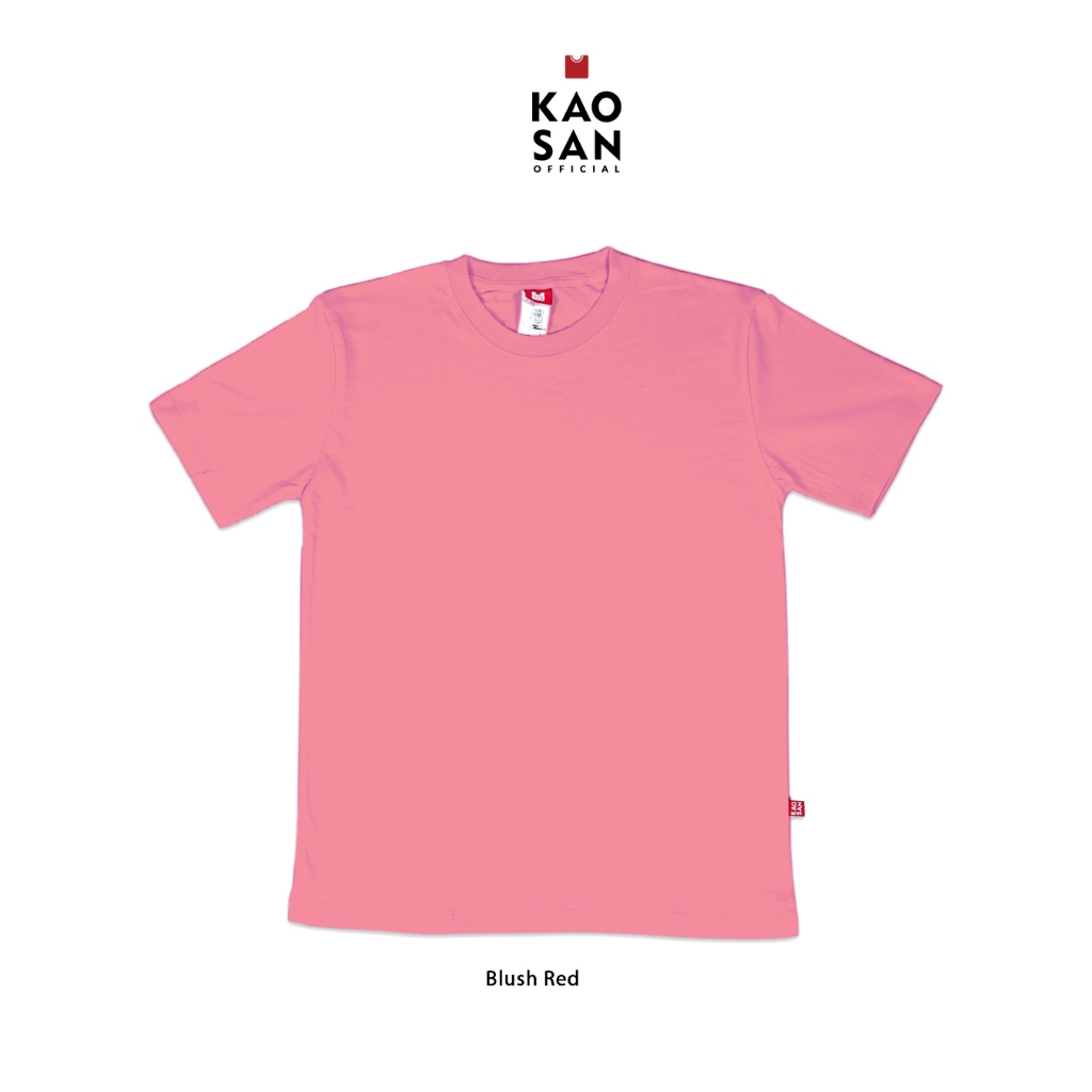 KAOS POLOS BLUSH RED - KAOS POLOS PRIA DAN WANITA - KAOSAN OFFICIAL