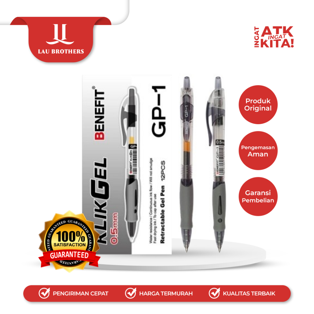 

BENEFIT PULPEN KLIKGEL GP-1 (1LSN/ 12PCS)