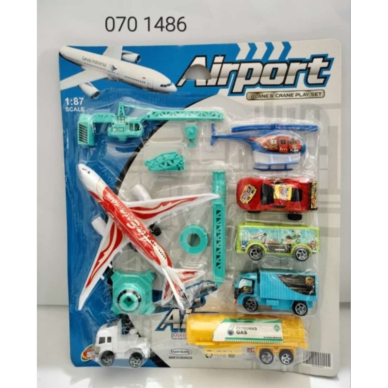 AIRPORT SET - TRUCK SUPER FAST SET CRANE DUMP TRUCK KGP 60 KGP 61