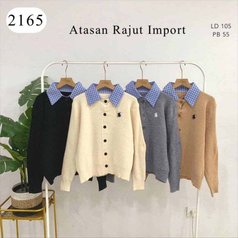 ARB - VNS - 2165 - Atasan Rajut Kerah Olop