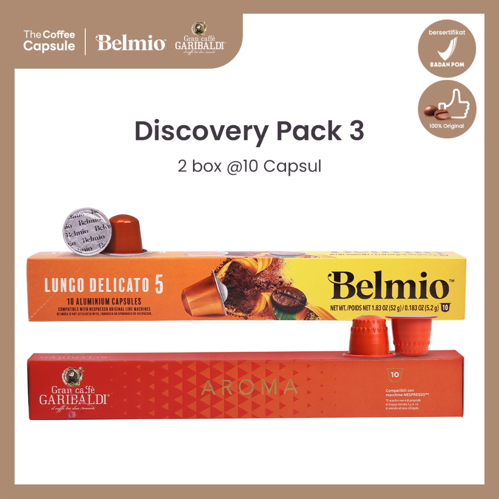 

The Coffee Capsule - Discovery Pack 3 [Kopi Kapsul Nespresso Compatible]
