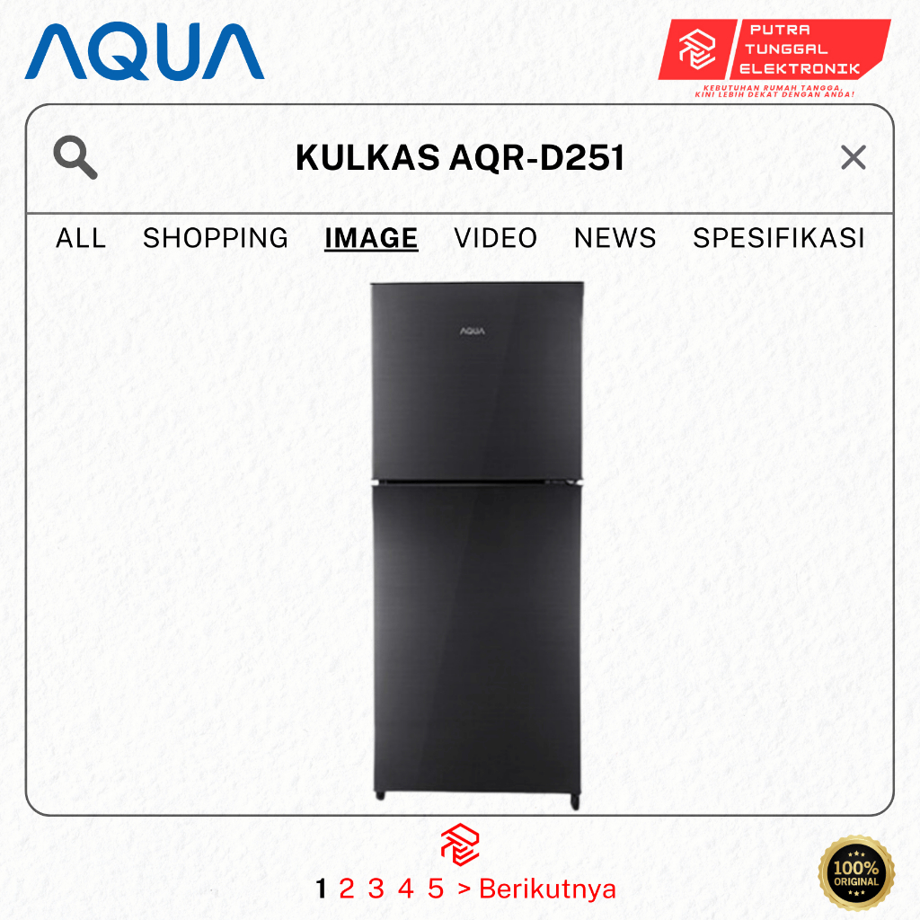 KULKAS AQUA AQR-D251 KULKAS AQUA 2 PINTU