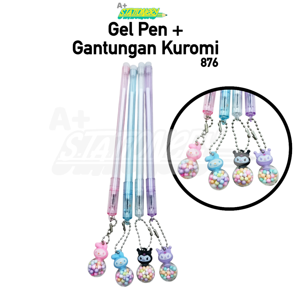 

[A+]12Pcs Bolpen Kuromi 1Pack | Gel Pen Kuromi 1 Pack | Pulpen Kuromi