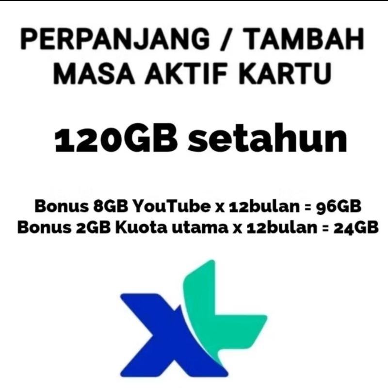 MASA AKTIF XL 1 TAHUN
