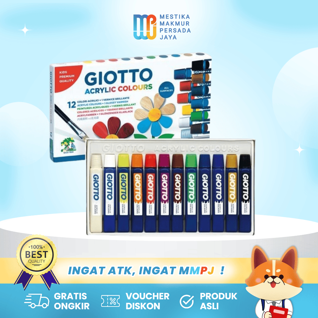 

Giotto Cat Akrilik / Acrylic Colours In Tube 12 Ml