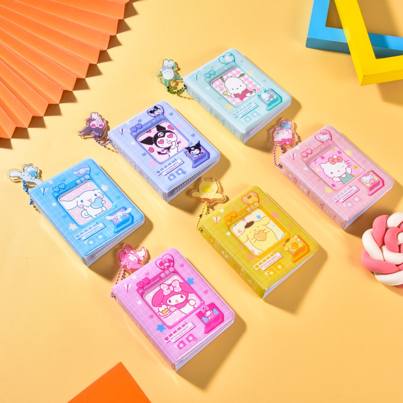 Album Kartu Sanrio 3 Inci, Album Polaroid Karakter Kuromi, Pochacco, Cinnamoroll, dan Gudetama, Albu
