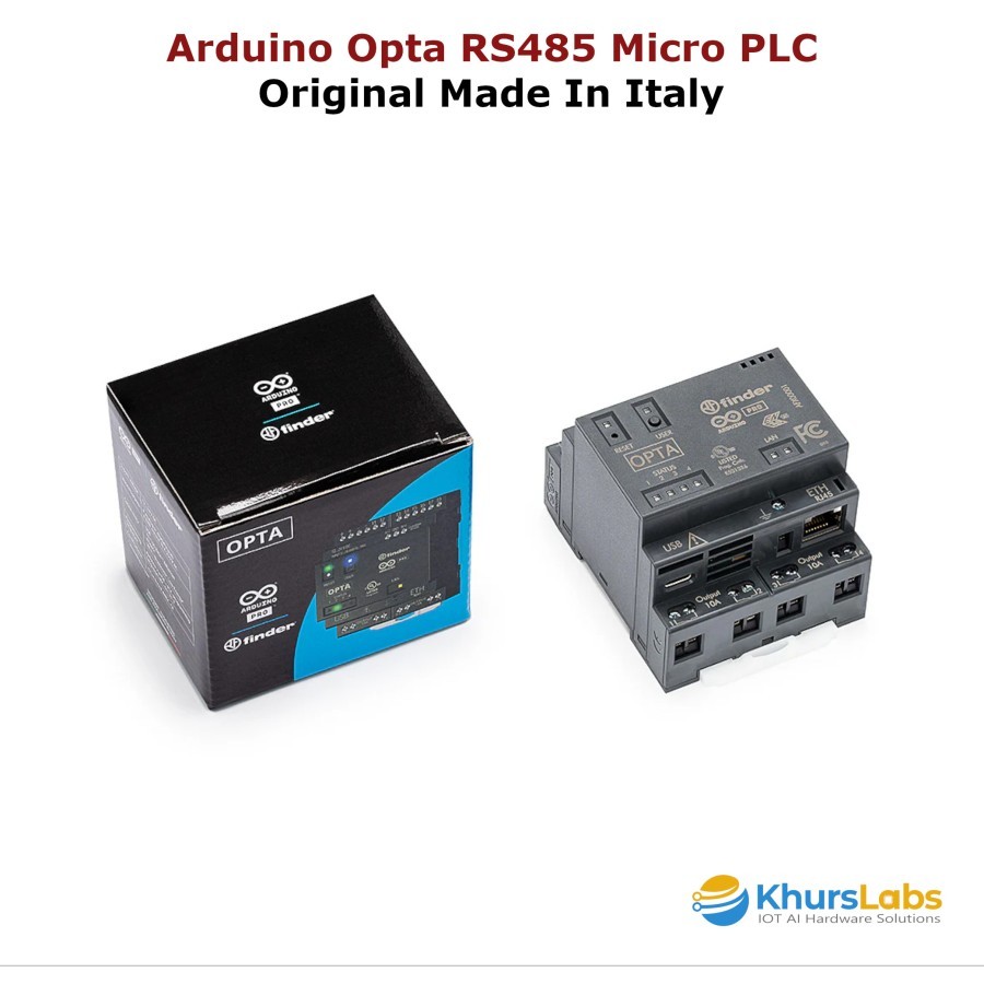 Arduino Opta RS485 Micro PLC (Ethernet and USB-C ports, RS485)