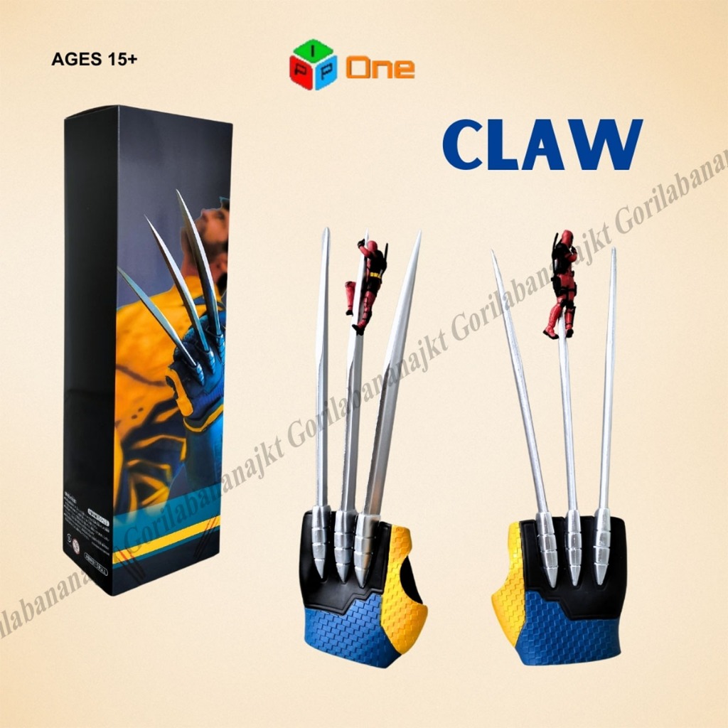 Mainan cakar wolverine xmen 1:1
