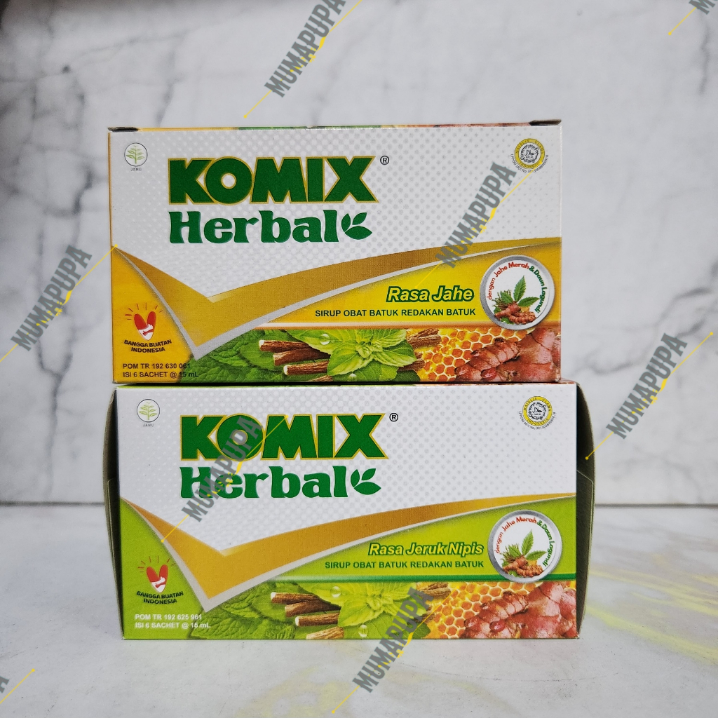 

Komix Herbal isi 6 Sachet rasa jeruk nipis / Jahe