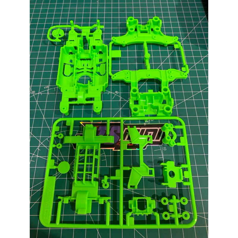Chassis msl hijau | Chassis msl green | Tamiya 95234