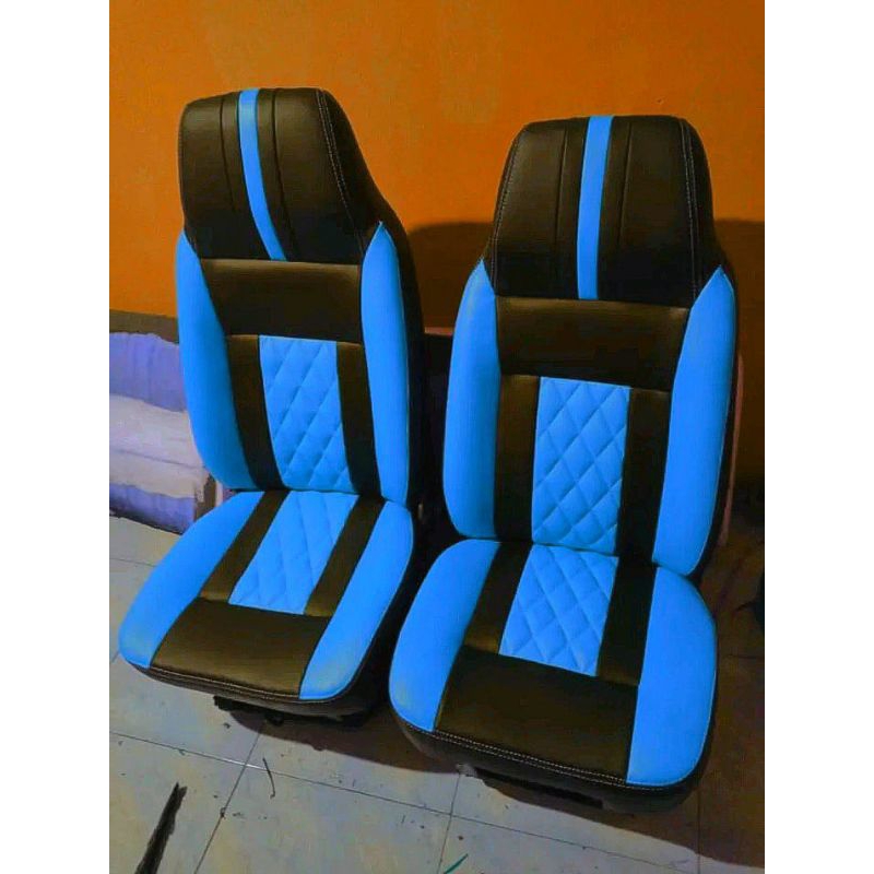 sarung jok / cover jok untuk mobil (Fuso fighter) model motif variasi ini