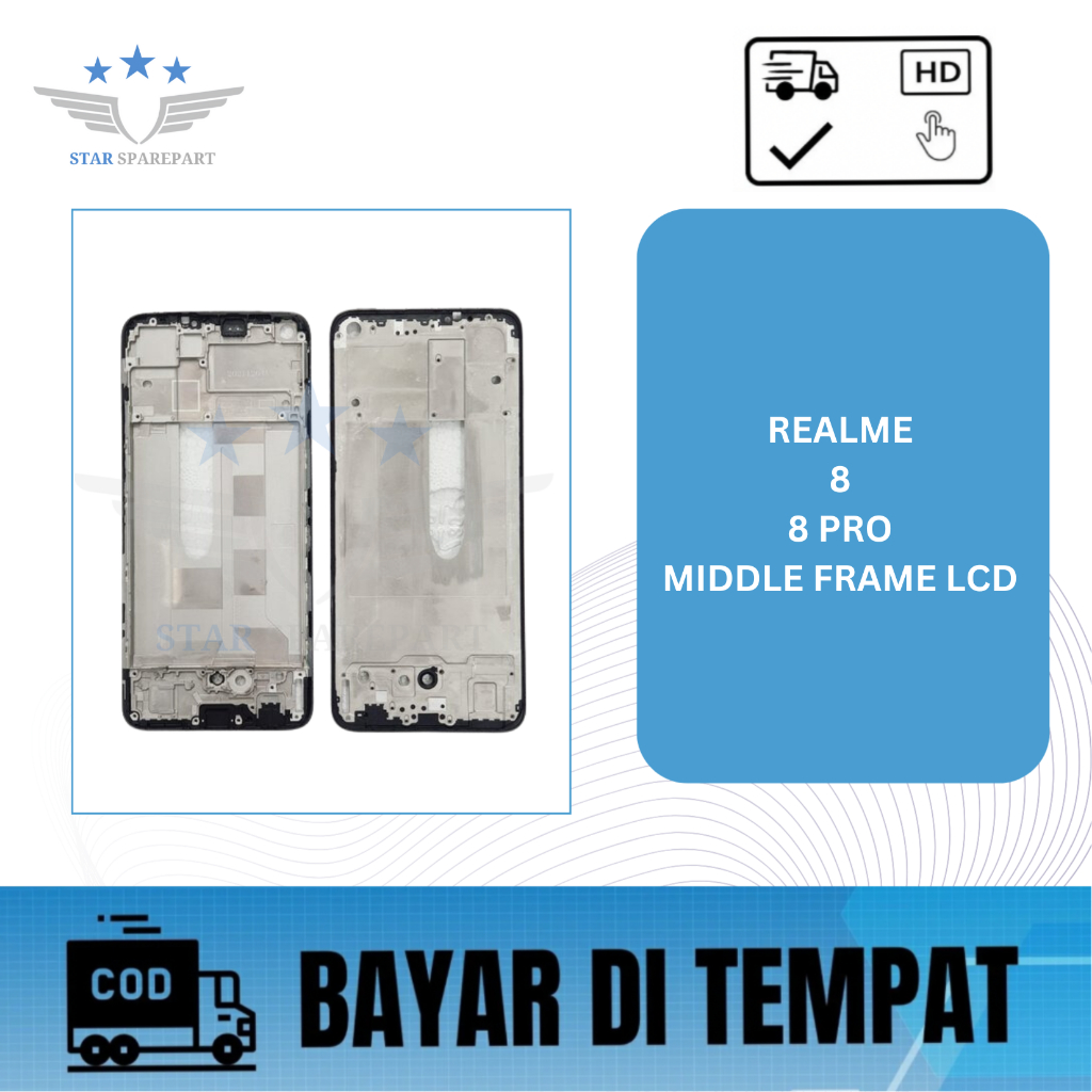 MIDDLE FRAME LCD REALME 8 / REALME 8 PRO / DUDUKAN LCD