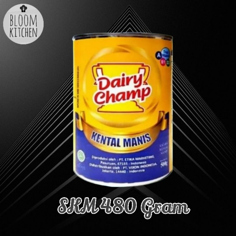 

DAIRY CHAMP Susu Kental Manis 480gr / DAIRYCHAMP Kaleng 480 gr