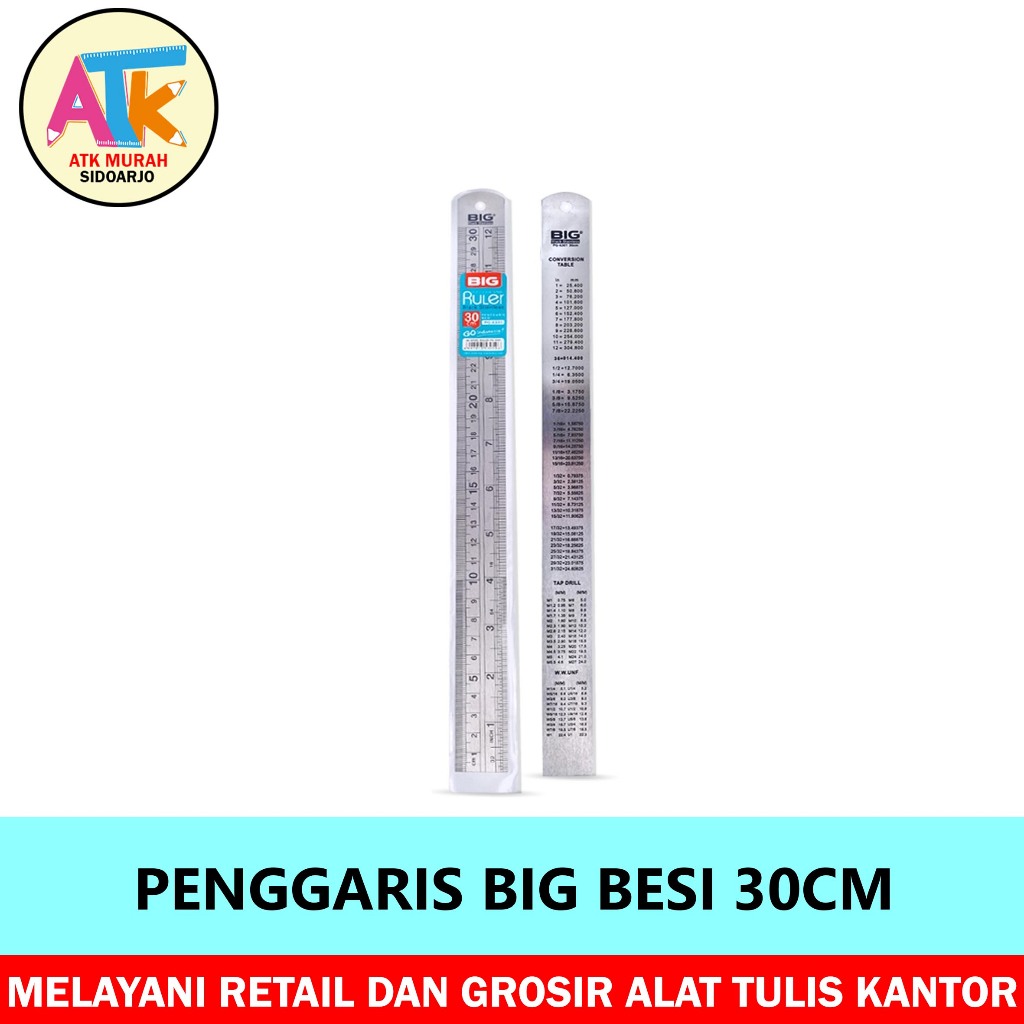 

PENGGARIS BIG BESI - 30CM
