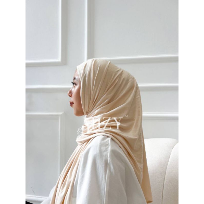 HIJAB PASHMINA KAOS Polos Jilbab Kerudung Wanita Meleyot OOTD Muslim Muslimah Cotton Stretch Rayon P