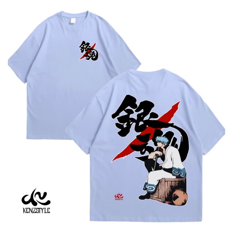 t-shirt Gintoki Sakata Gintama Anime T-shirts Kenzstyle