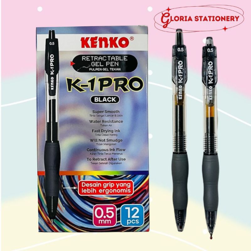 

KENKO Pen gel 0.5 mm isi 12 K1-PRO/Pen gel 0.5 mm K1-PRO isi 12 KENKO