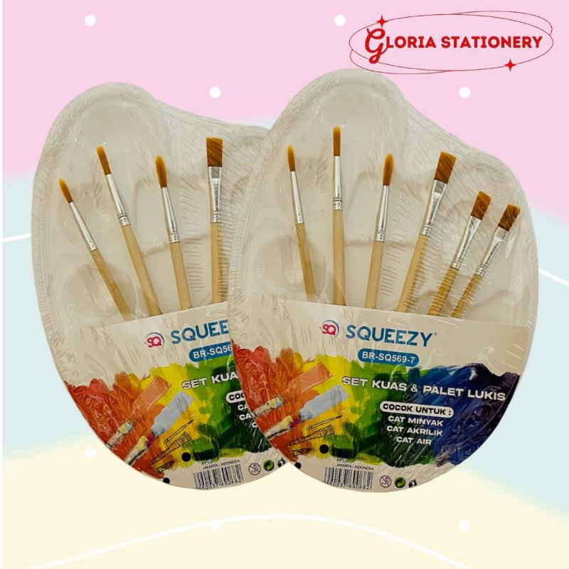 

SQUEEZY Kuas lukis set BR-SQ569-7/Kuas lukis set BR-SQ569-7 SQUEEZY