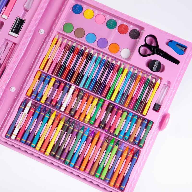 

ART SET Crayon 86pcs/150pcs/208pcs Pensil Warna Anak Lengkap Alat Tulis Alat Lukis ARSET