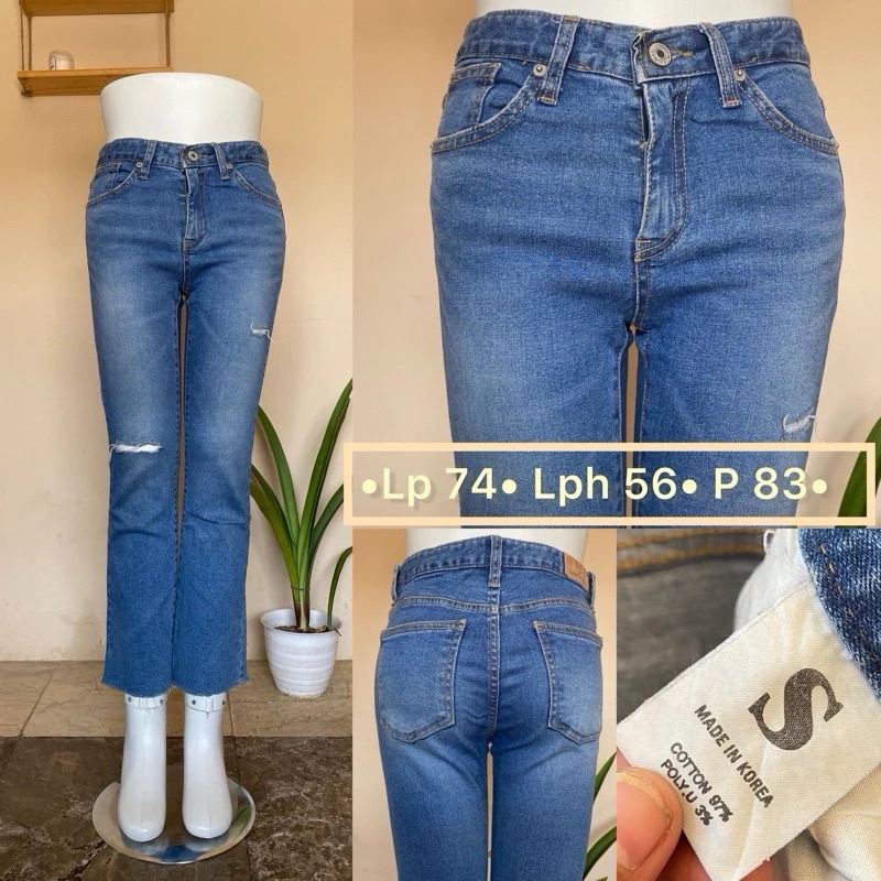 jeans wanita cutbray skinny hotpants