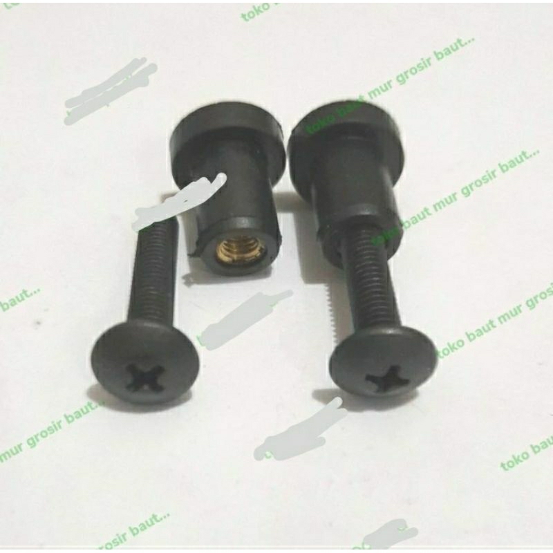 Baut Mur Visor Nmax Besi / Baut JT 5×25 Mur visor