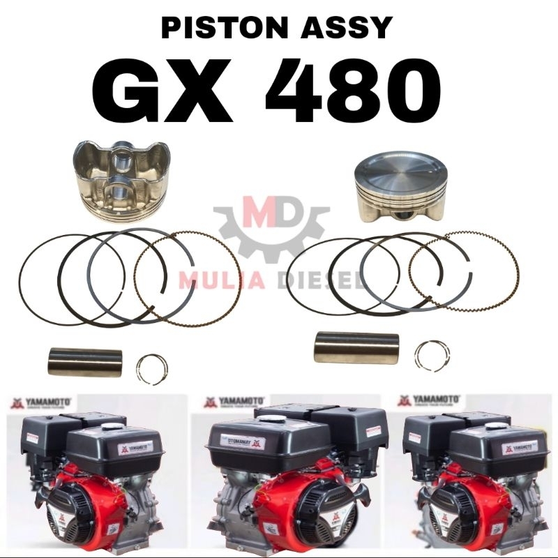 Piston Assy Seher Canting Mesin Penggerak GX480 GX 480