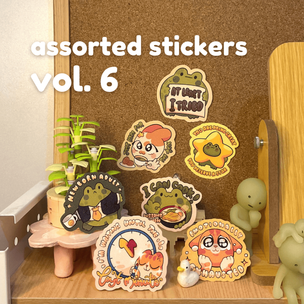 

RAPAPAOW | Assorted Stickers 6 - Die Cut Glittered Stickers