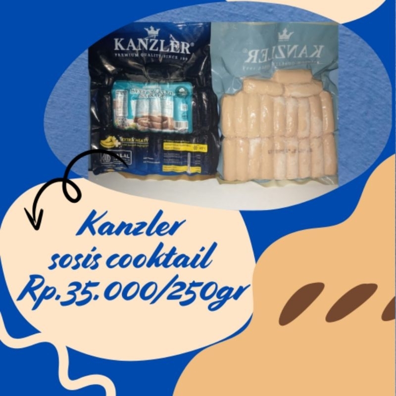 

Kanzler Sosis Cooktail 250gr