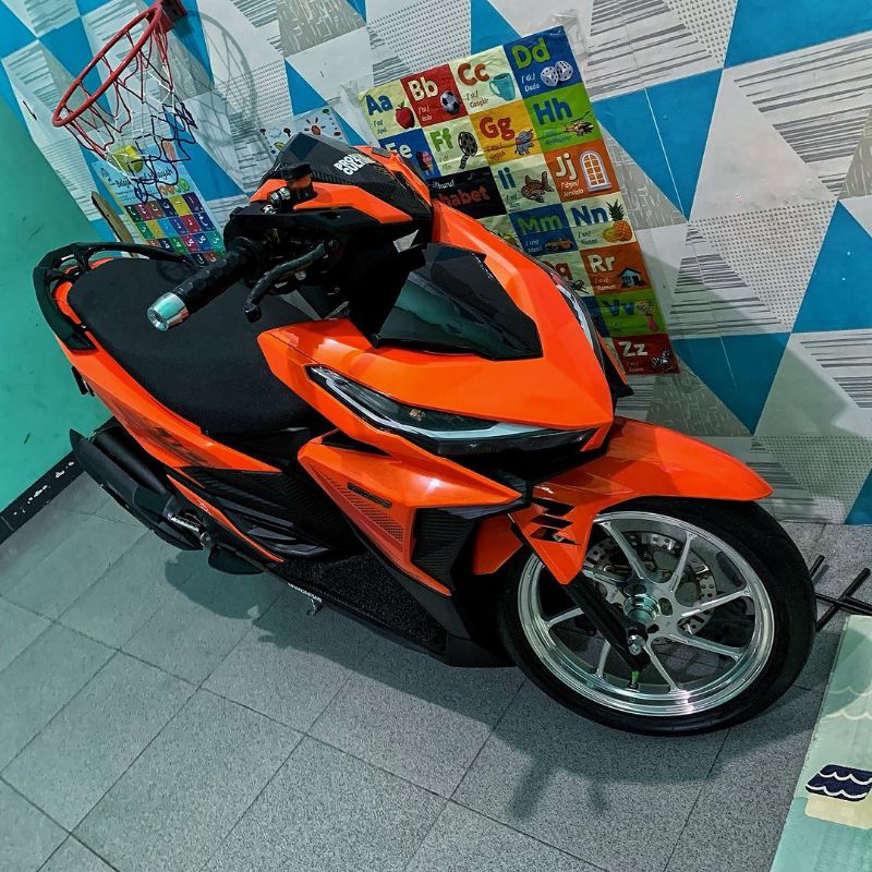 cat orange sankis : efek gold cat mobil dan motor PU berkualitas