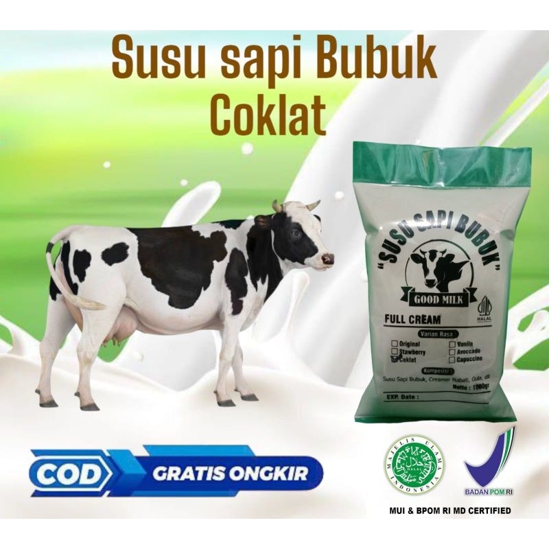 

susu sapi Bubuk rasa coklat 1 kilo