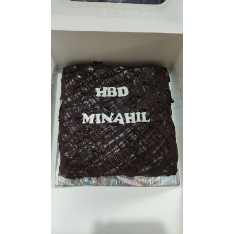

[FREE CUSTOM TULISAN]Brownies Skat /Brownies Fudgy Dark Cokelat/ Fudgy Brownies Panggang/Brownies Fudgy BY NAIIM BAKERY