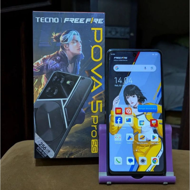 TECNO POVA 5 PRO 5G 8/256 SECOND FULLSET ORI