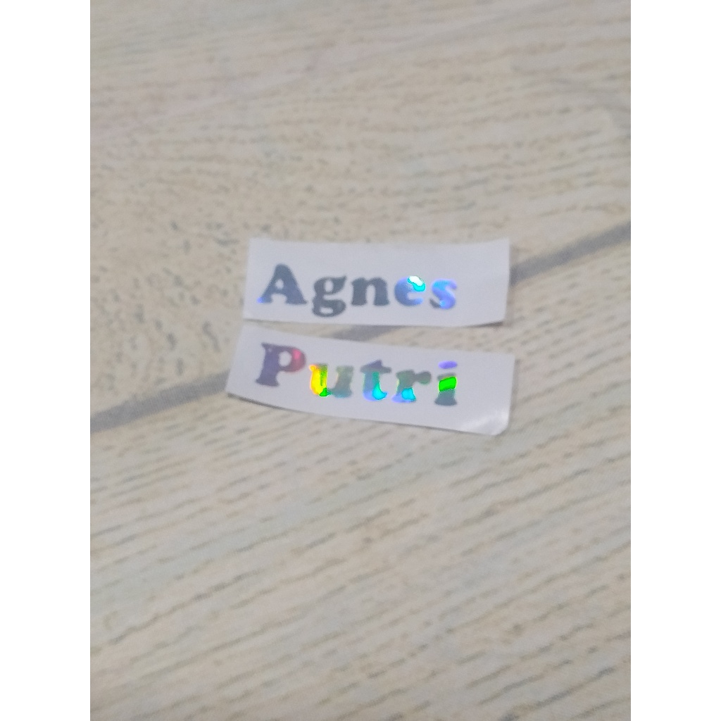 

STIKER CUTTING HOLOGRAM CUSTOM NAMA KECIL
