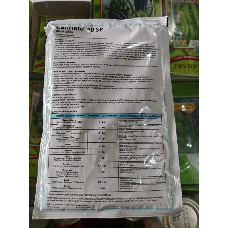 Insektisida Lannate 40SP/Lanet Biru/Dupont Lannate Biru
