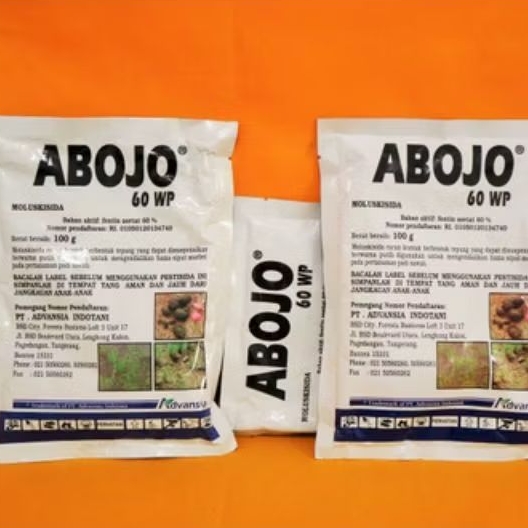 Insektisida Abojo 60WP 50gr & 100gr - Obat Keong mas- Abojo Advansia