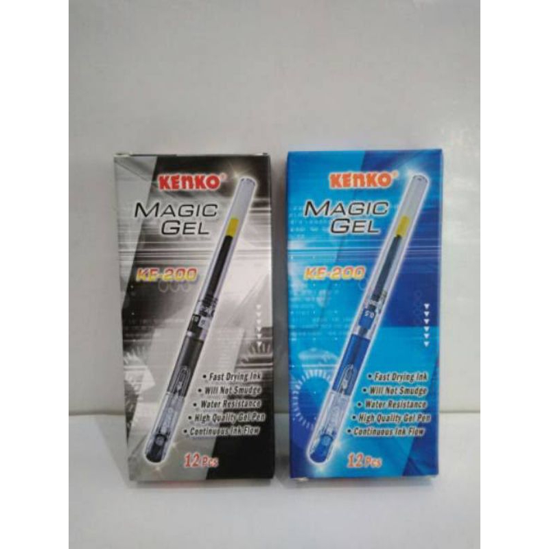 

Pen gel Magic gel KENKO KE-200 1box 12pcs hitam&biru