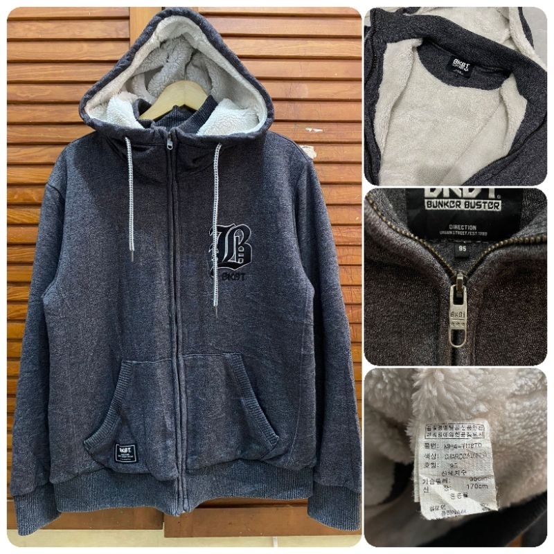 Hoodie Zipper BKBT Sherpa [ Second Original ] Like New