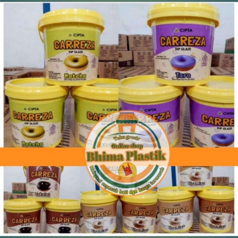 

Dip Glaze Dark Coklat 1kg Carreza