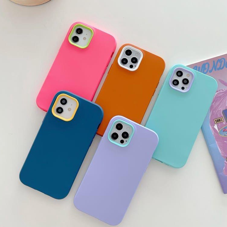Promo Istimewa NEW Case 3 IN 1 PASTEL for OPPO A15 A15S A16 A54 A55 A52 A92 A53 A33 RENO 5 6 4G Anti