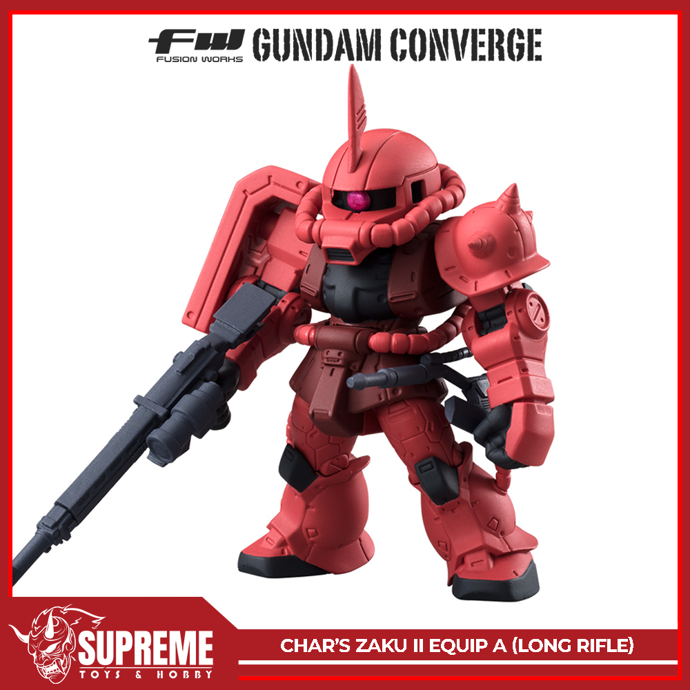 FW Gundam Converge #02 # 02 - Char's Zaku II Char Origin Equip A Long Rifle