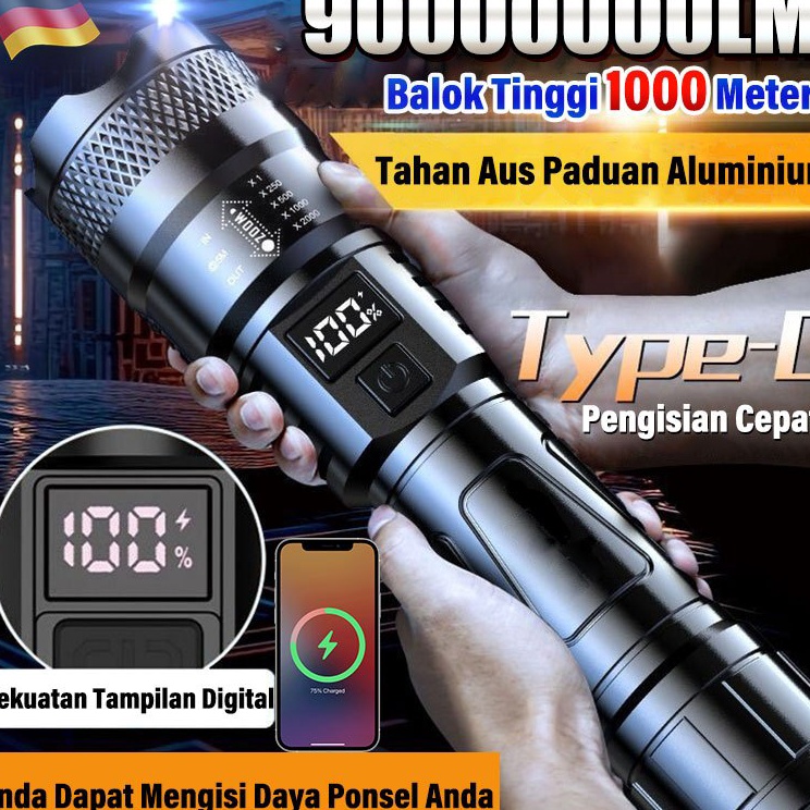 Borong Meriah  Yang paling terang di seluruh jaringan senter kepala 99 jam Sangat terang senter kepa